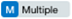 Multiple outliers icon.
